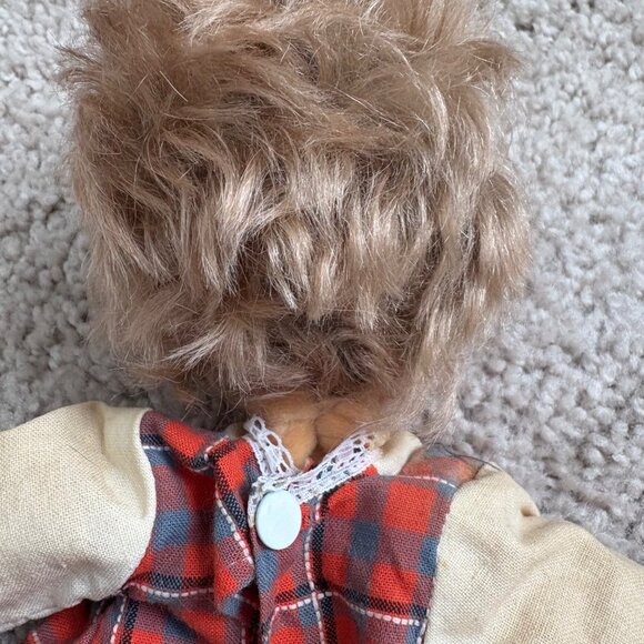 Vintage Steiff 7875728 12” Thin Cloth Doll With Brown Corduroy Pants & Hat - Picture 8 of 11